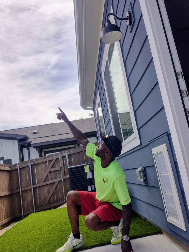 Sky Is The Limit Moving owner Sky pointing a finger towards